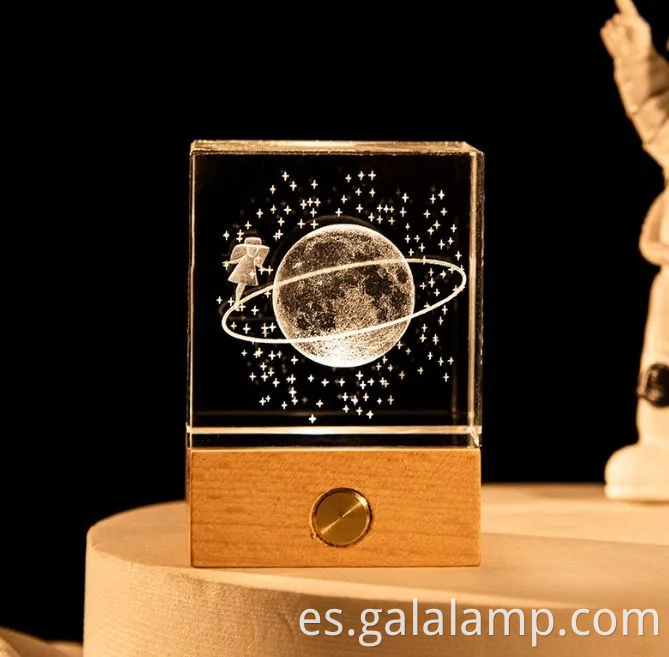 Luz decorativa de láser tallado láser láser luz de madera nocturna